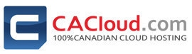 CACloud.com wordmark of 2015 with the tagline "100% Canadian Cloud Hosting"